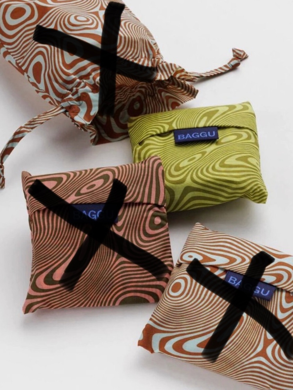 BAGGU: Standard Reusable “Trippy Swirl”🍋‍🟩